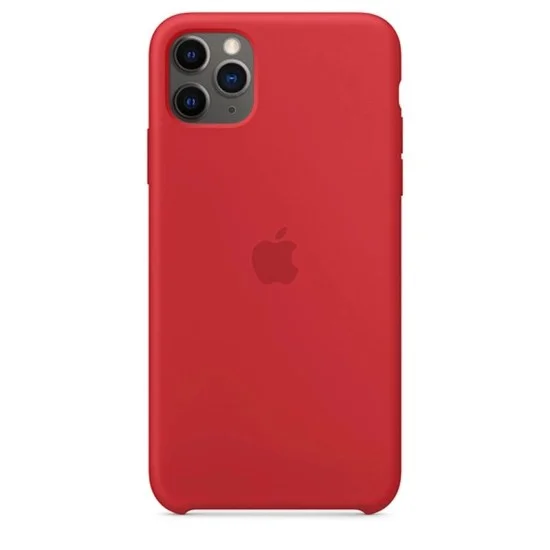 Apple Iphone11 Pro Max Silicone Case Red